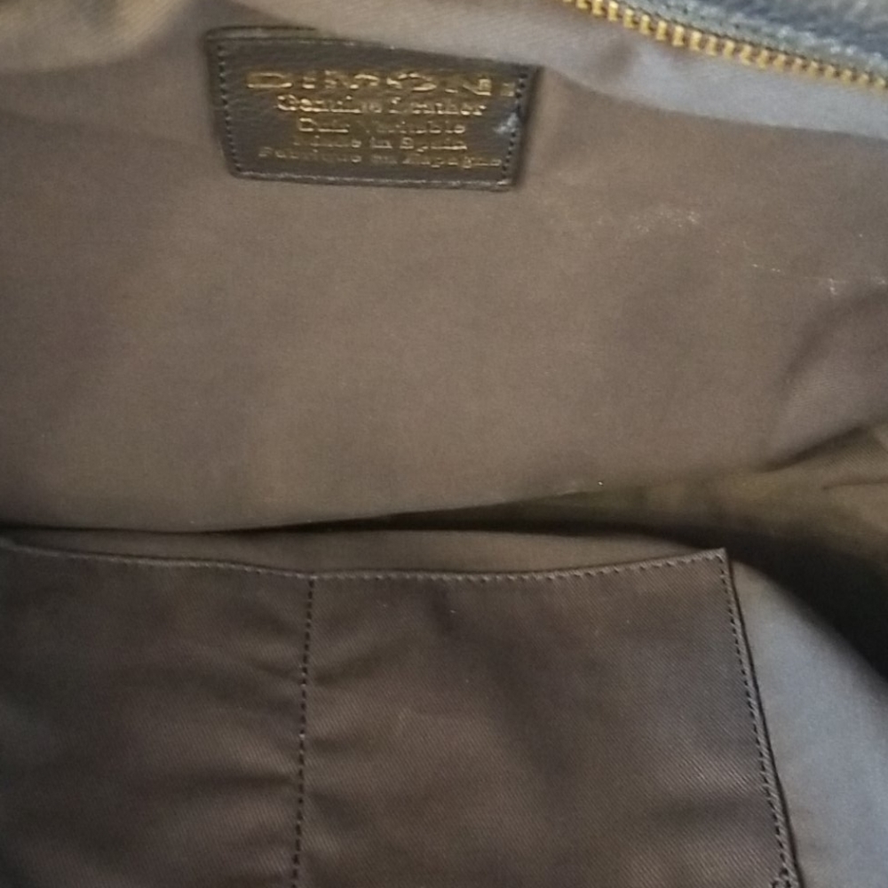 DIMONI navy leather handbag - Picture 7 of 14